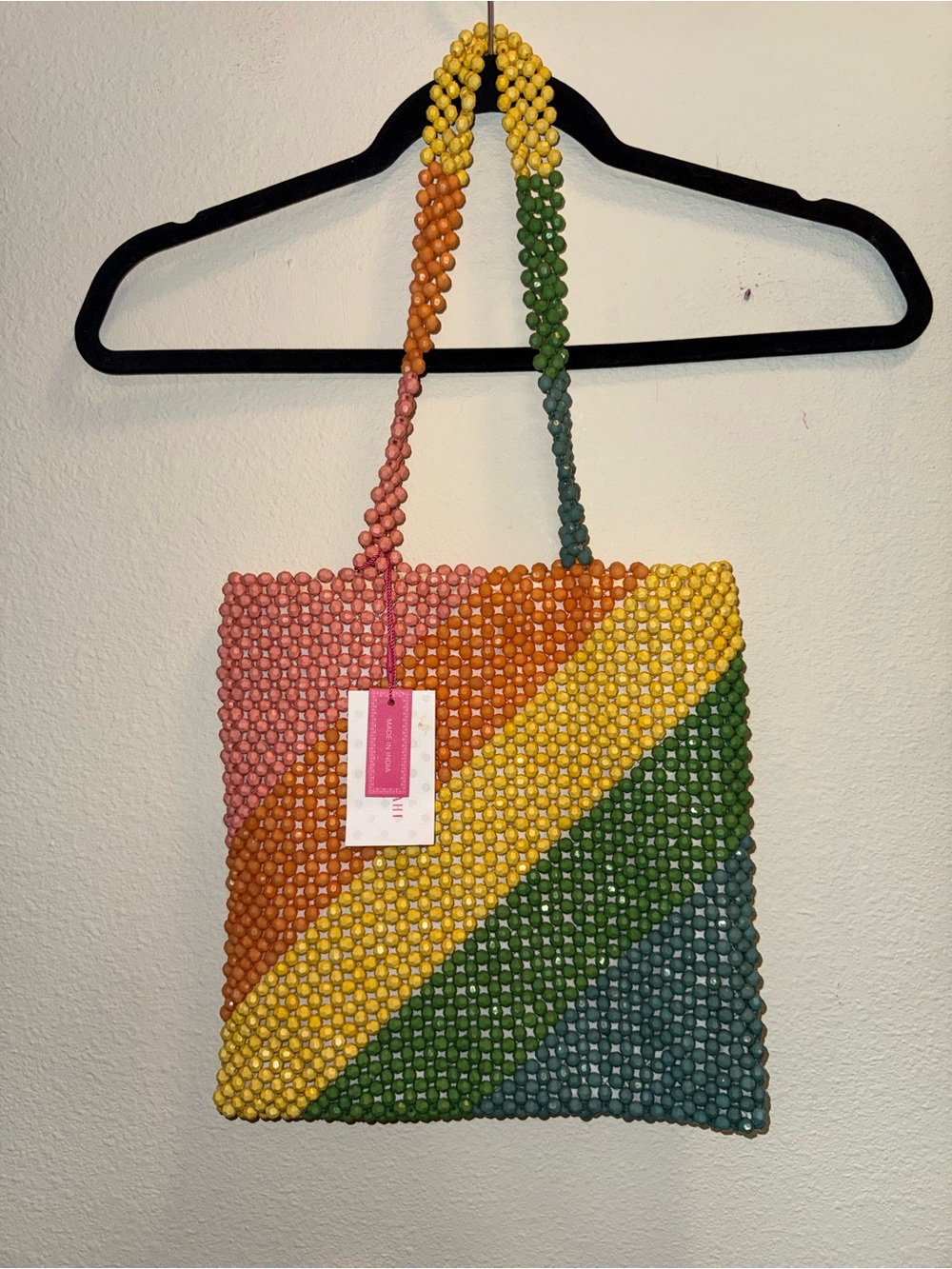 NWT Isaac Mizrahi New York beaded rainbow tote bag❤️ - Picture 2 of 10